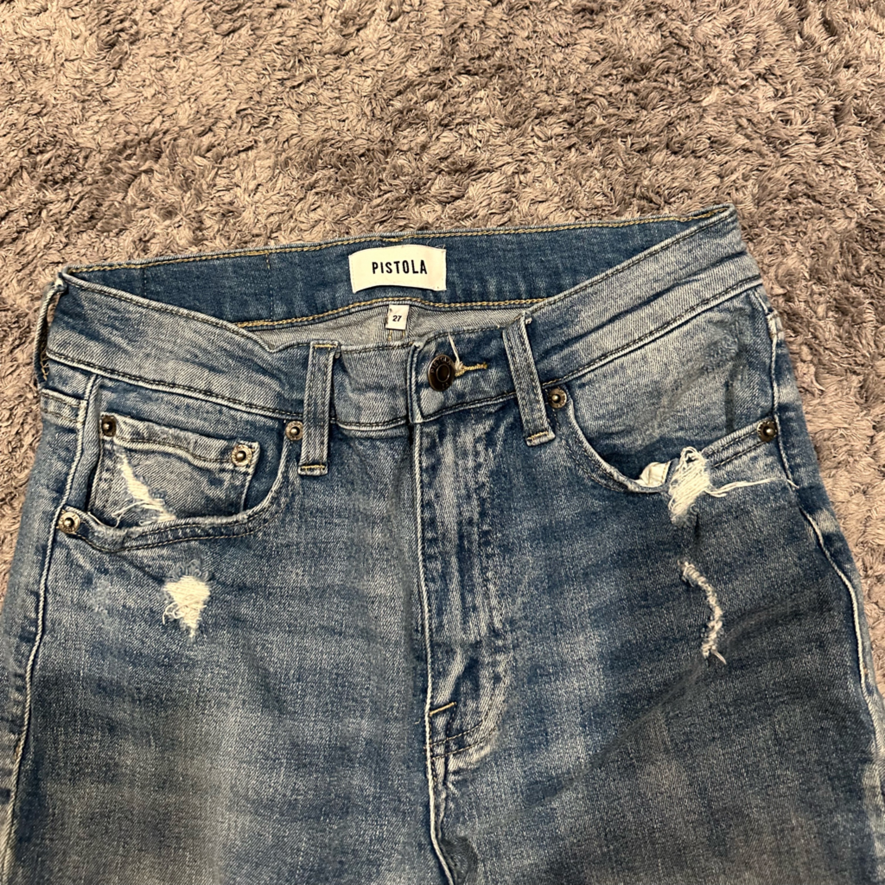 Pistola Frayed Bottom Bootcut Jean